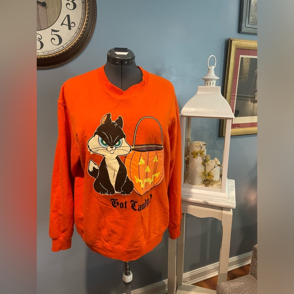 *VINTAGE* Looney Tunes Penelope Cat “Got Candy?” Halloween Sweater Size Large